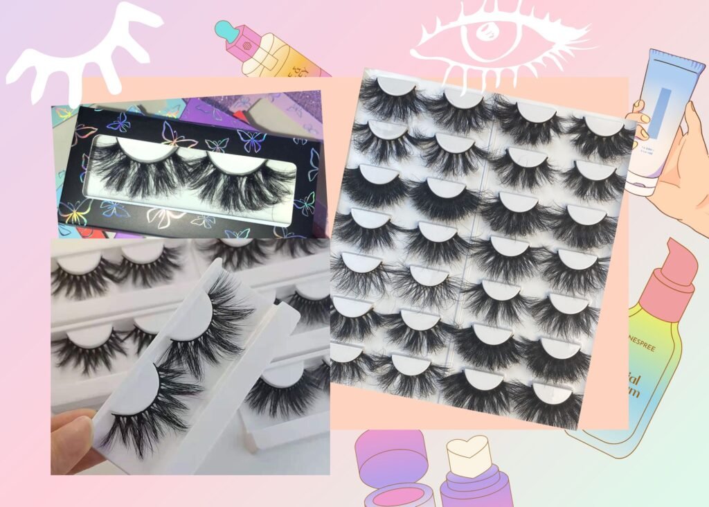 25mm mink lashes vendor and mink eyelashes faux mink lashes hemp lashes factory